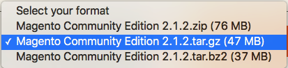 Select the option ending in “.tar.gz” Select the option ending in “.tar.gz”